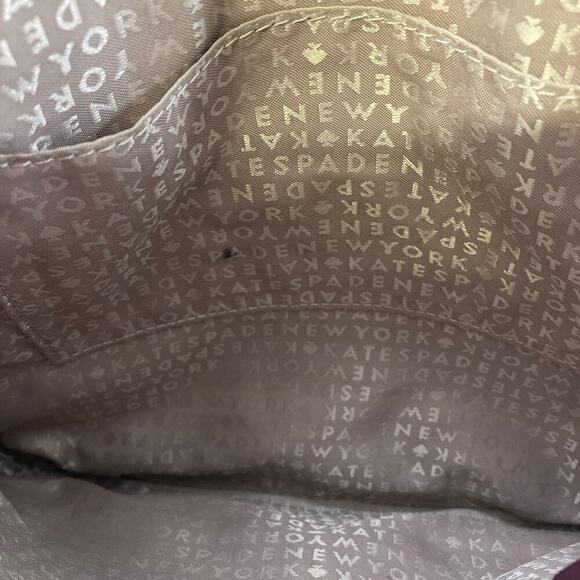 Kate Spade small, wine and gold leather crossbody bag - Picture 7 of 10